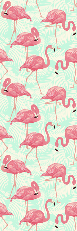 Aflombra vinílica animales flamencos dibujados - TenVinilo