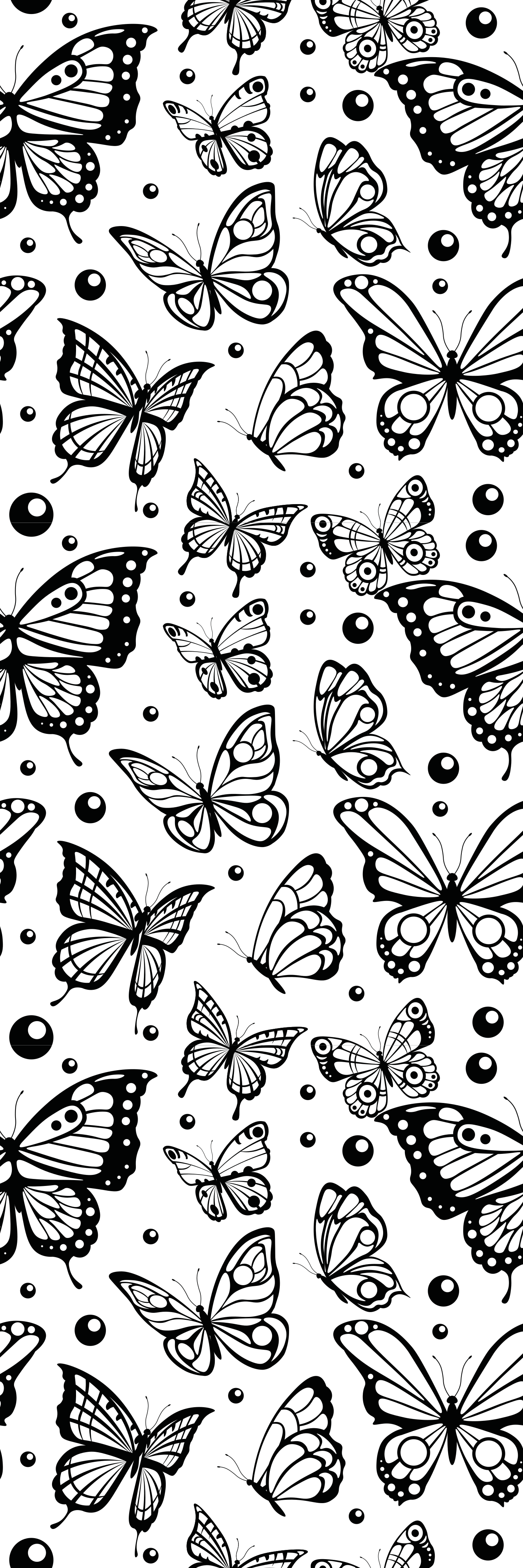 Aflombra vinílica animales mariposas y puntos - TenVinilo