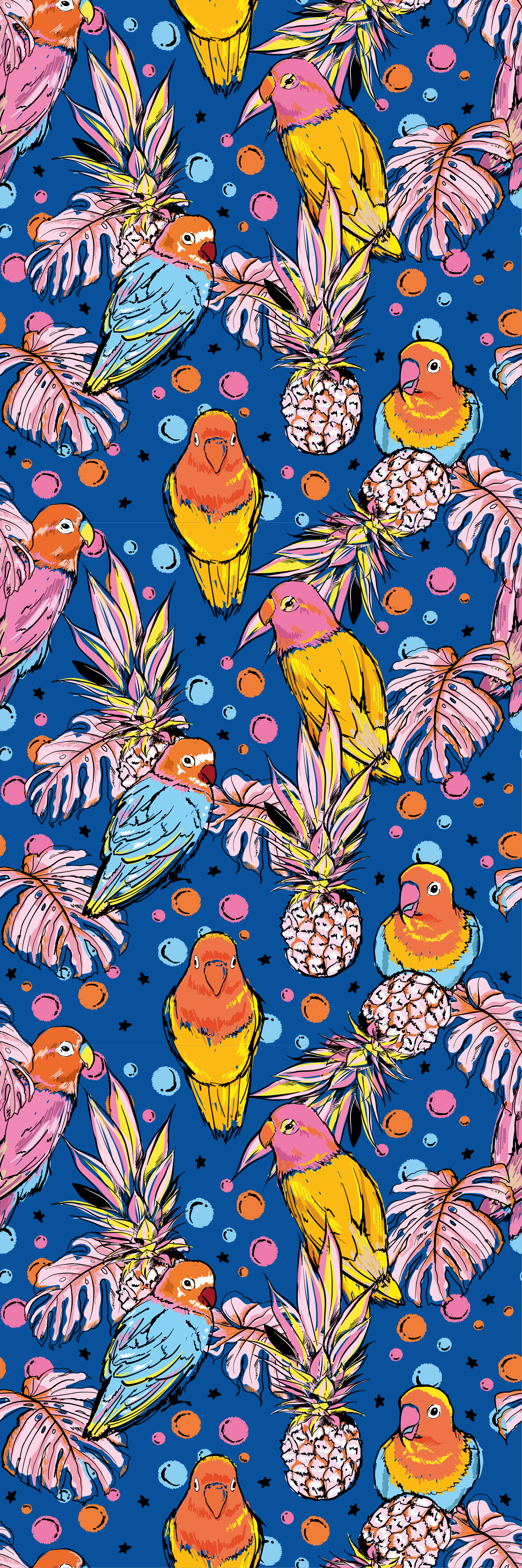 Aflombra vinílica animales plumaje colorido - TenVinilo