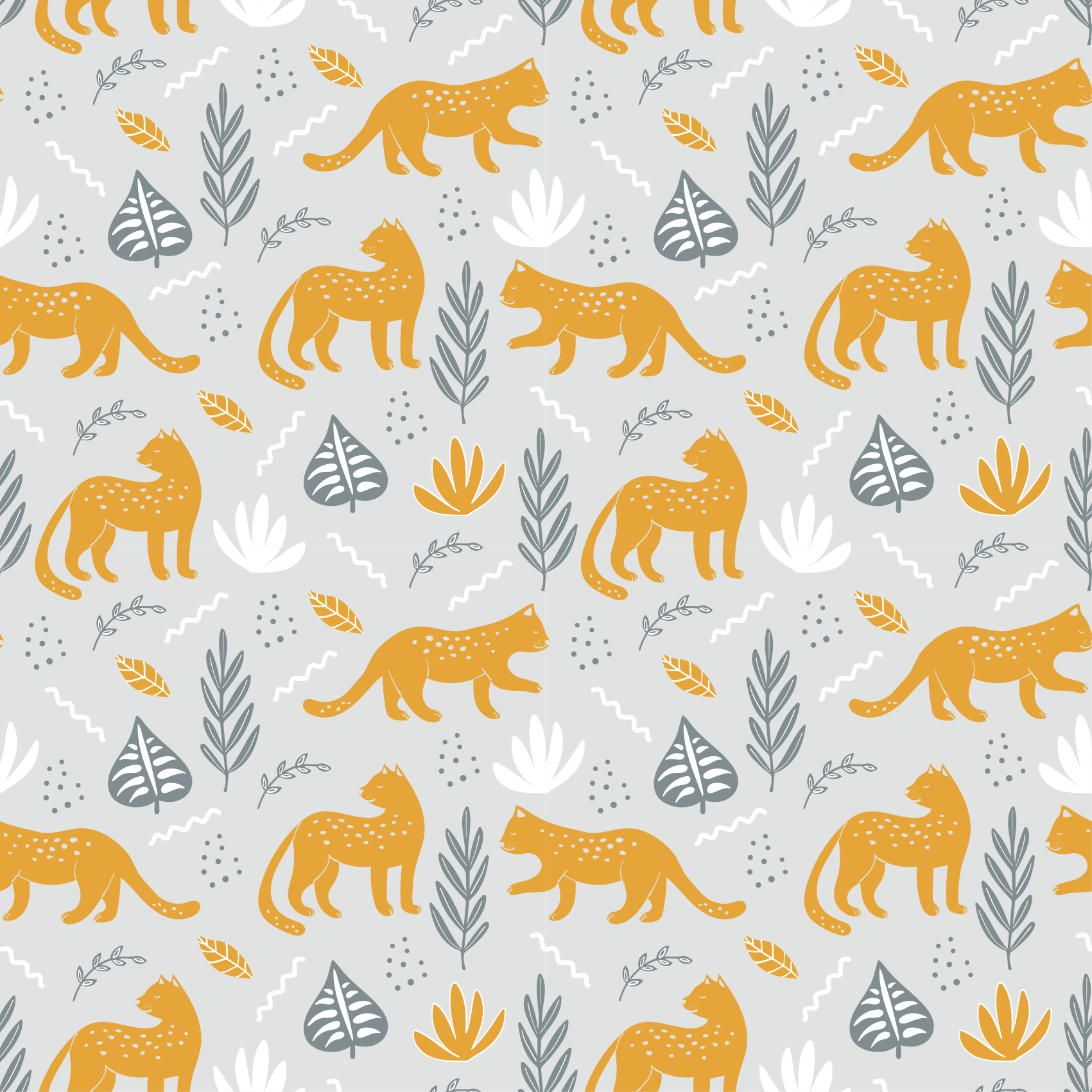 Aflombra vinílica animales diseño de leopardo claro - TenVinilo