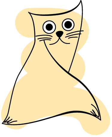 Aflombra vinílica animales gato pintado beige - TenVinilo