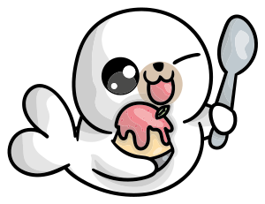 Aflombra vinílica animales anime bebé foca - TenVinilo