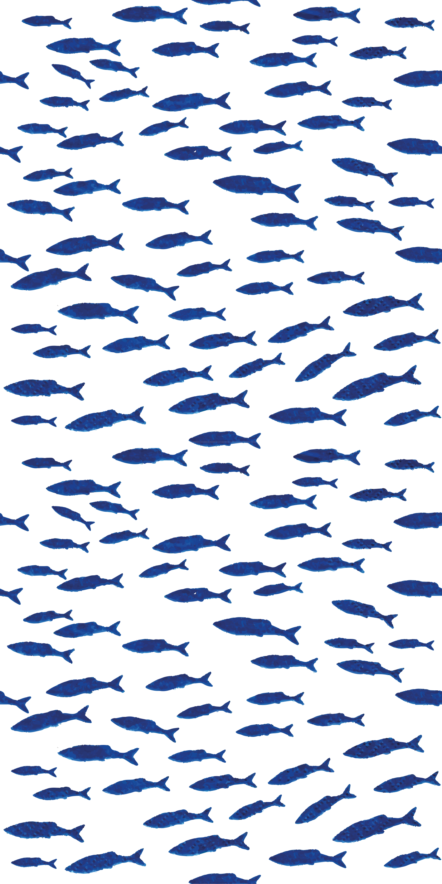 Aflombra vinílica animales diseño de peces azules - TenVinilo
