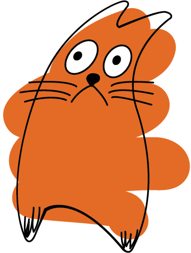 Aflombra vinílica animales silueta naranja original - TenVinilo