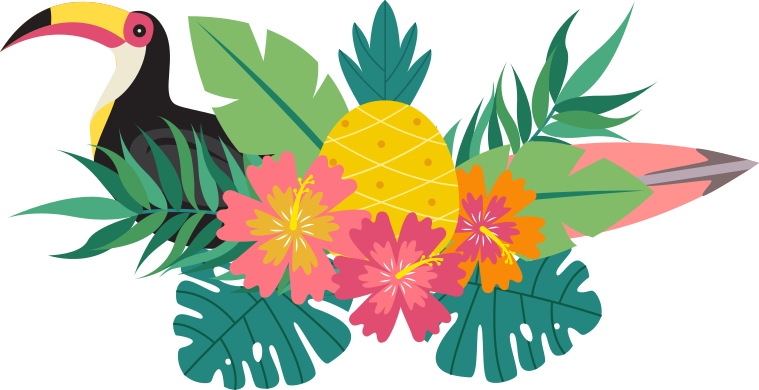Aflombra vinílica animales diseño de aves tropicales - TenVinilo