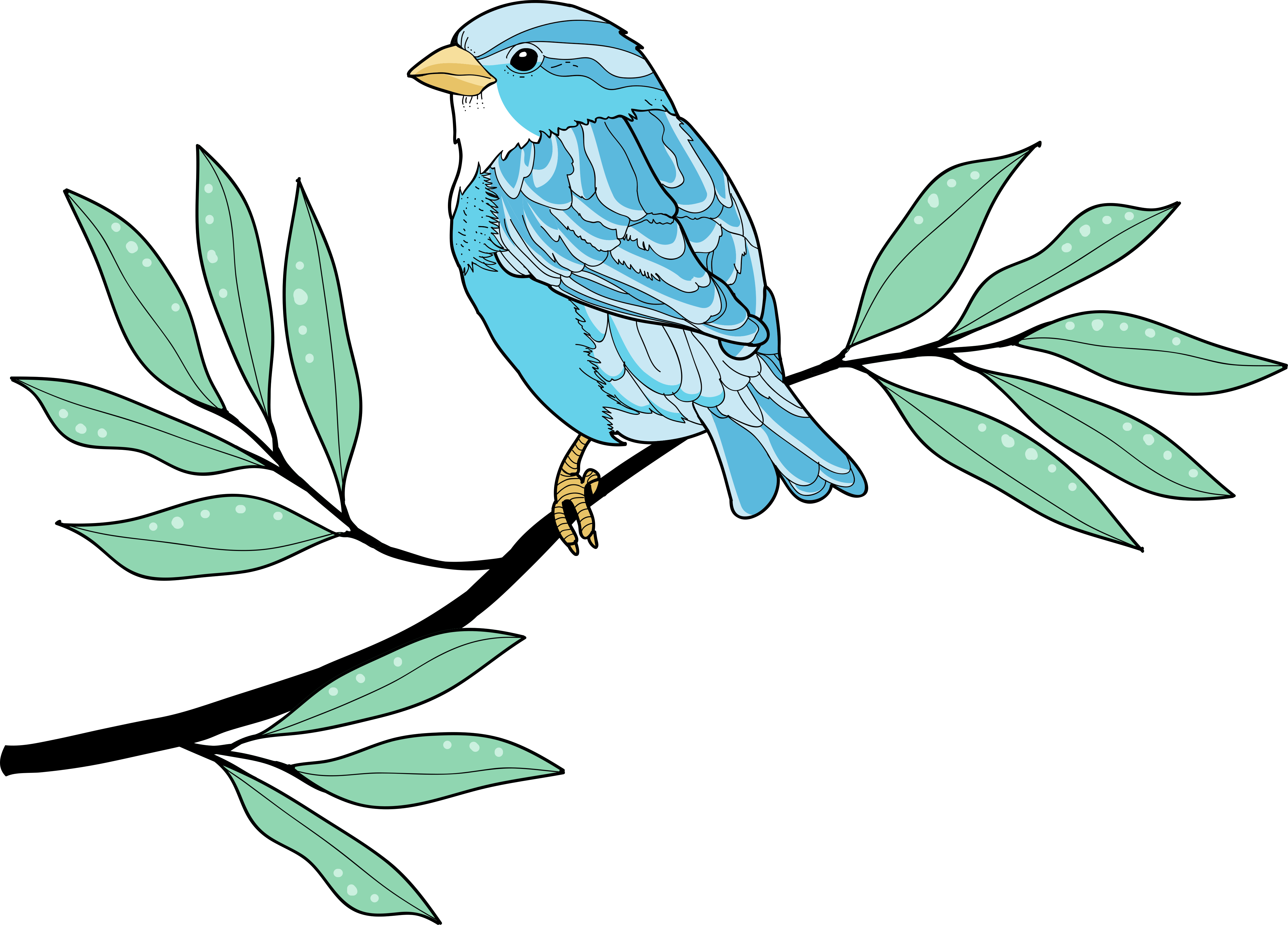 Aflombra vinílica animales ave azul plumaje - TenVinilo
