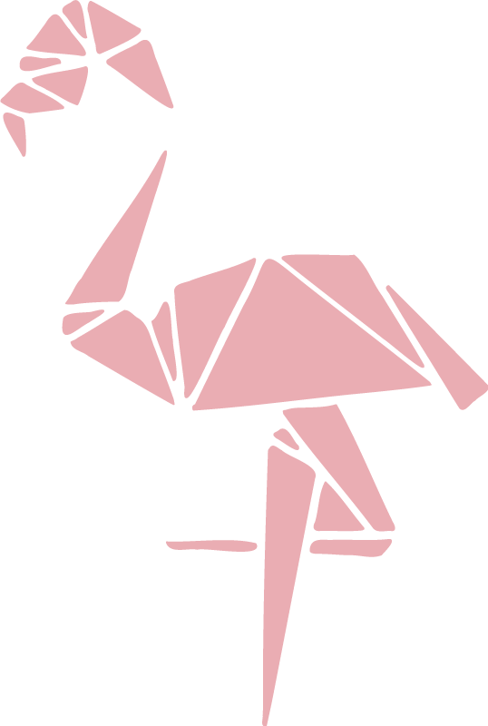 Aflombra vinílica animales diseño flamenco elegante - TenVinilo
