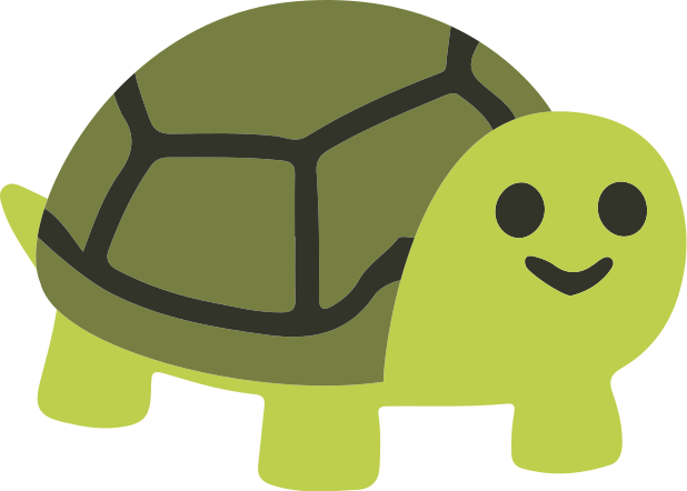 Aflombra vinílica animales tortuga sonriente linda - TenVinilo