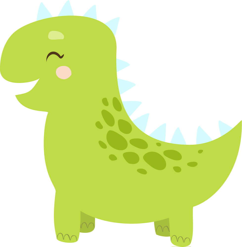 Aflombra vinílica animales dinosaurio feliz - TenVinilo
