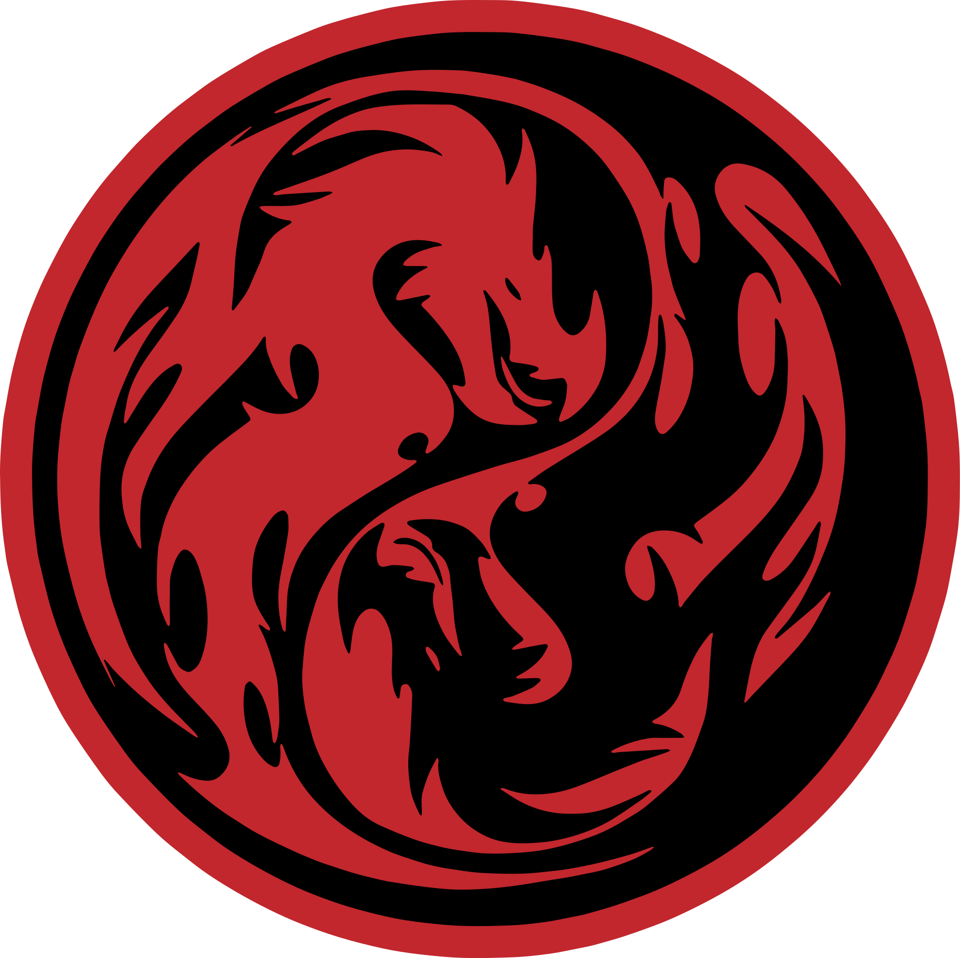 Aflombra vinílica animales dragones yin yang - TenVinilo