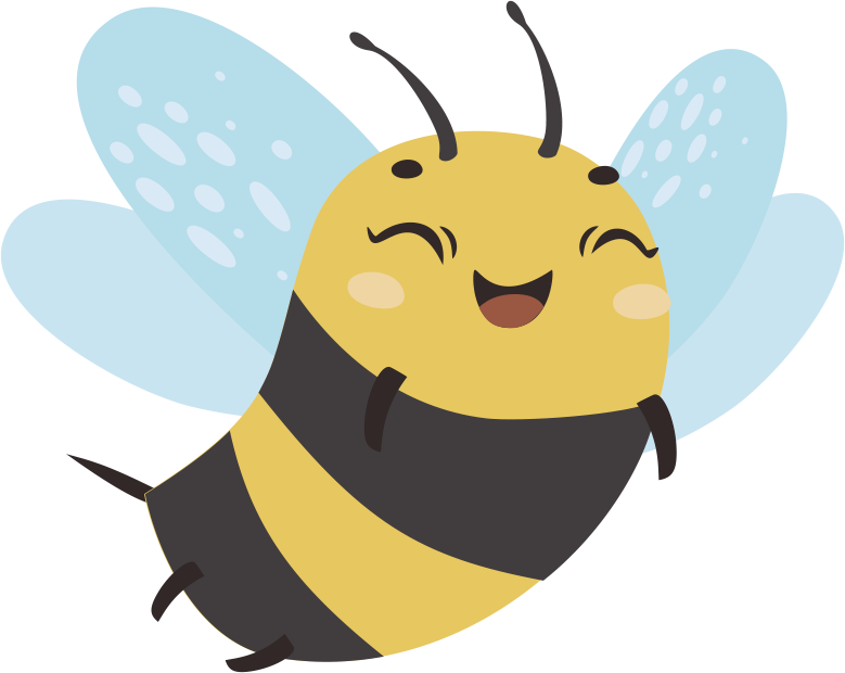 Aflombra vinílica animales abeja voladora alegre - TenVinilo