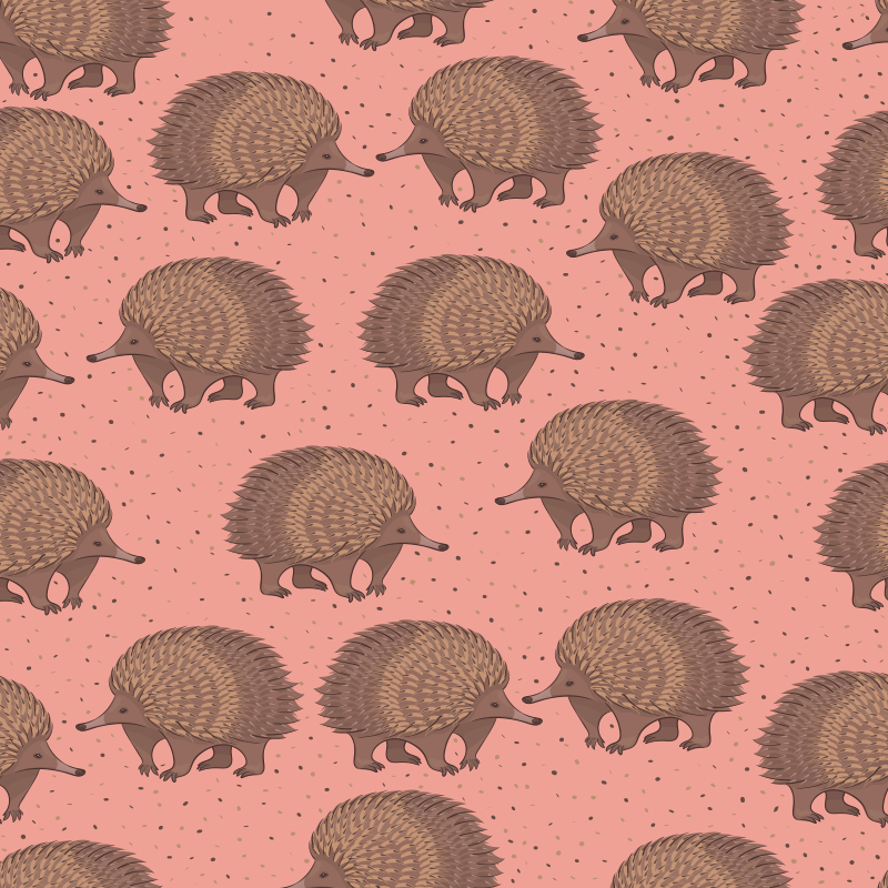 Aflombra vinílica animales fondo de erizos - TenVinilo