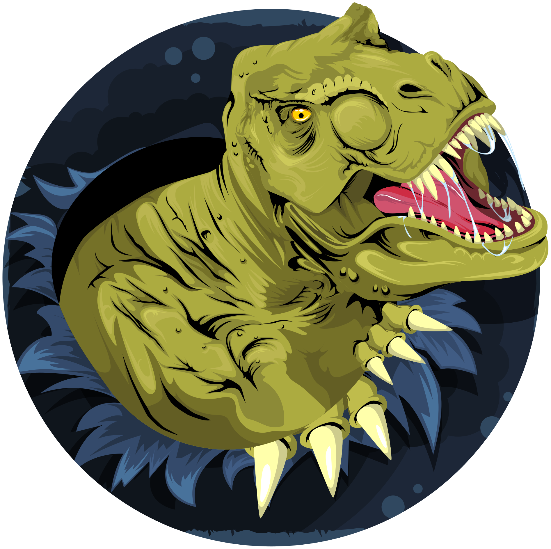 Aflombra vinílica animales cabeza de tyrannosaurus rex - TenVinilo