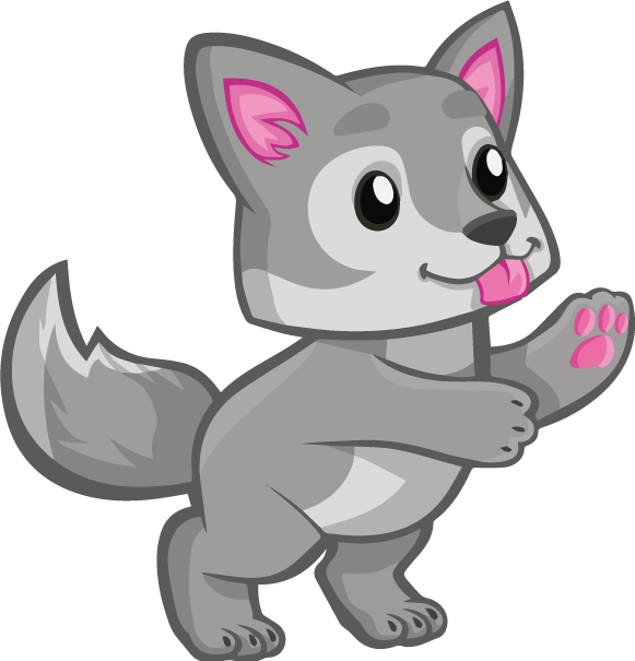 Aflombra vinílica animales personaje de cachorro juguetón - TenVinilo