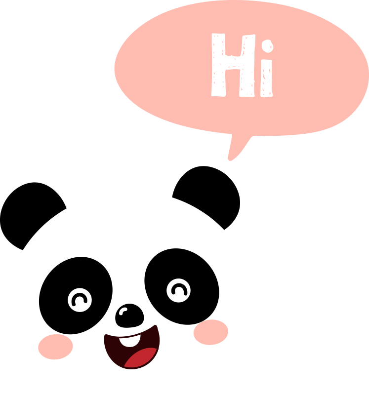 Aflombra vinílica animales panda saludando - TenVinilo