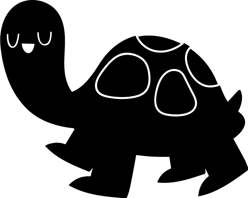 Aflombra vinílica animales tortuga negra gigante - TenVinilo