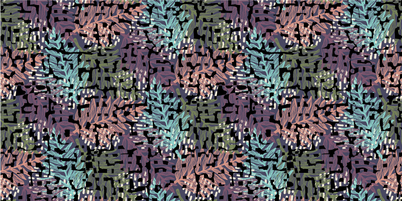 Alfombra vinílica flores flora colorida original - TenVinilo