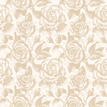Alfombra vinilo comedor rosas vintage beige - TenVinilo