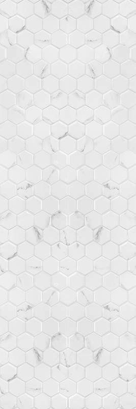 Alfombra vinílica cocina baldosas hexagonales grises - TenVinilo