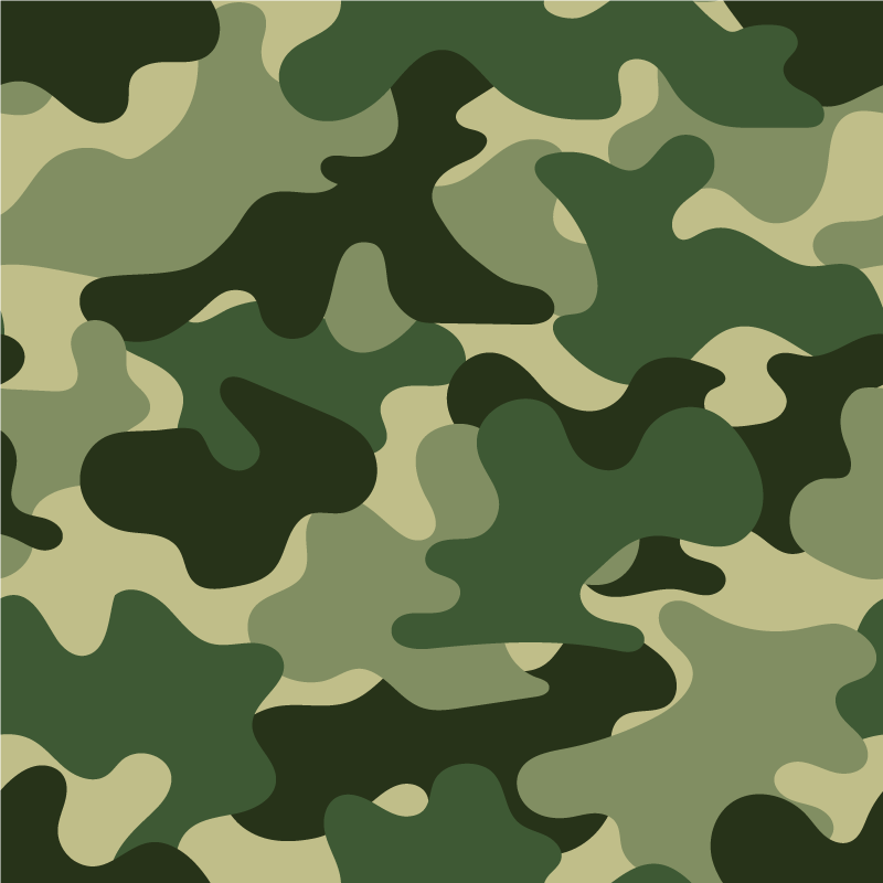 Alfombra vinílica flores estampado camuflaje - TenVinilo