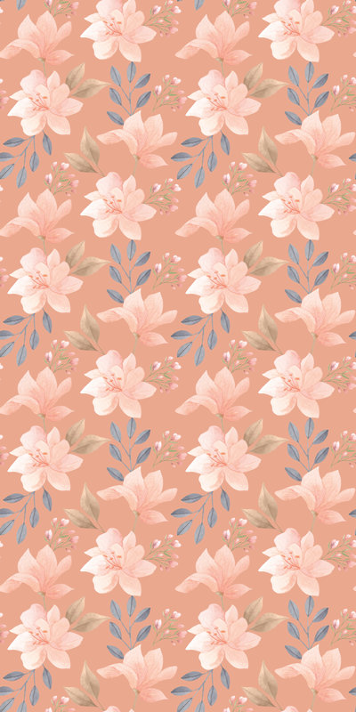Alfombra vinílica dormitorio patrón floral blossom - TenVinilo
