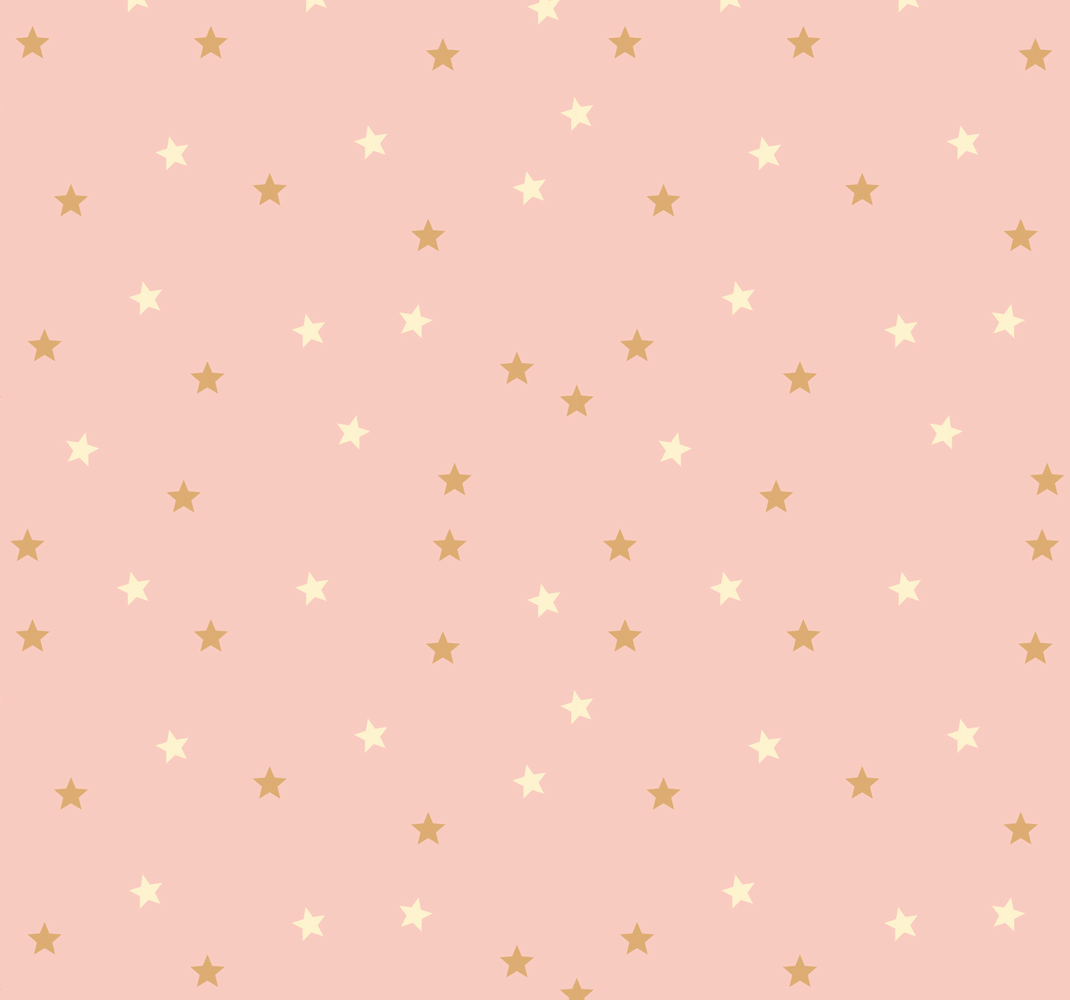 Alfombra vinílica de estrellas estrellas doradas en rosa - TenVinilo