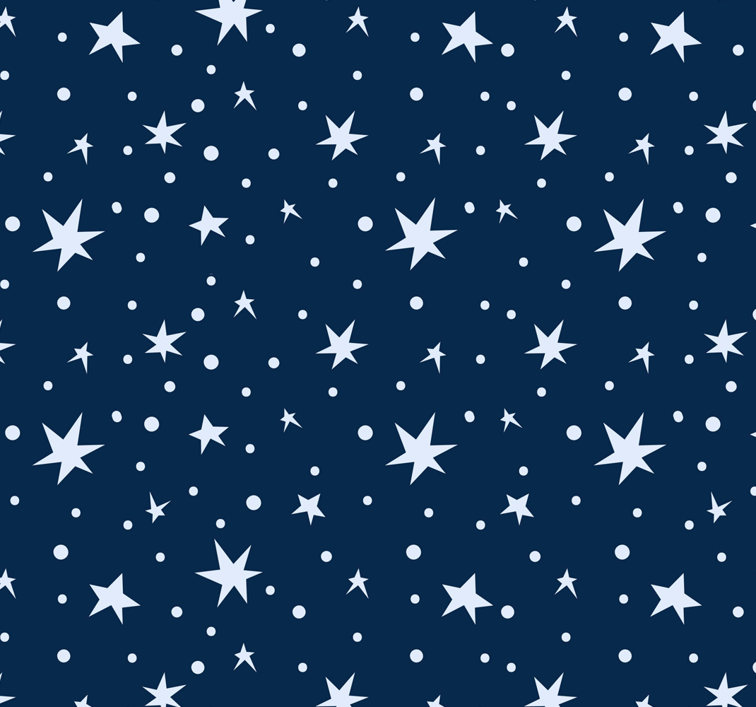 Alfombra vinílica de estrellas sobre fondo azul marino - TenVinilo