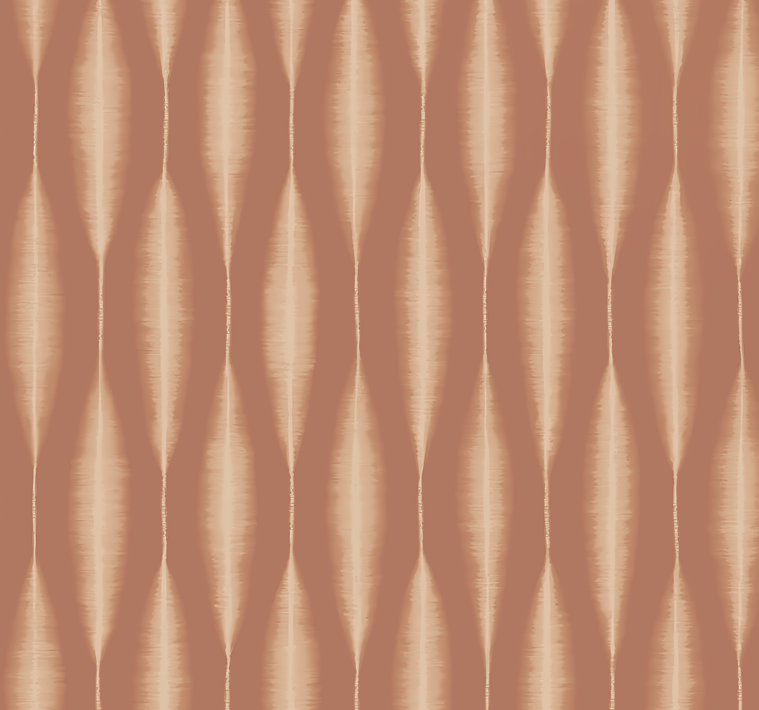 Alfombra vinílica geométrica ikat kasuri mousse mocha - TenVinilo