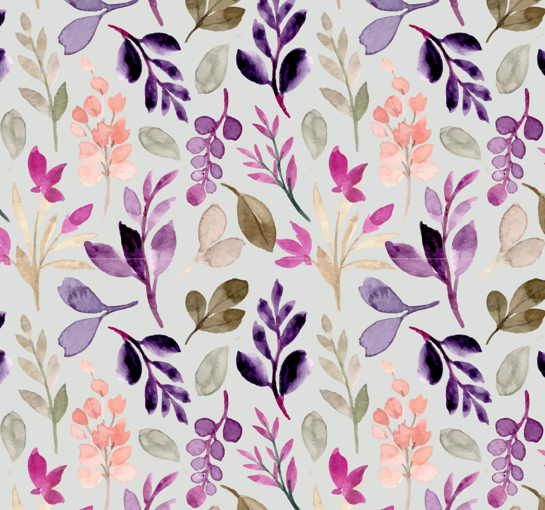 Alfombra vinílica dormitorio floral color suave - TenVinilo