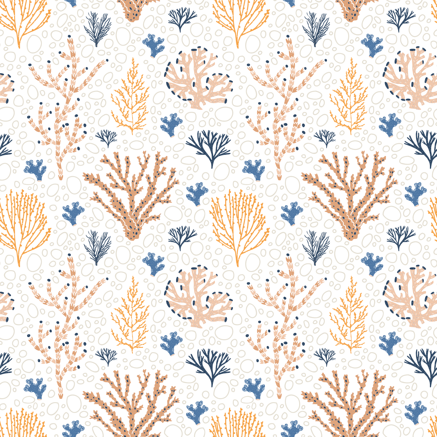 Alfombra vinílica naturaleza diseño coral elegante - TenVinilo