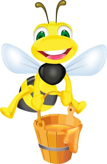 Alfombra vinílica infantil abeja en cubo de miel - TenVinilo