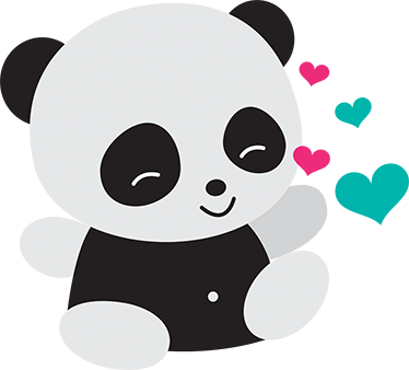 Alfombra vinílica infantil oso panda encantador - TenVinilo