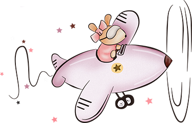 Alfombra vinílica infantil ratón pequeño en avión - TenVinilo