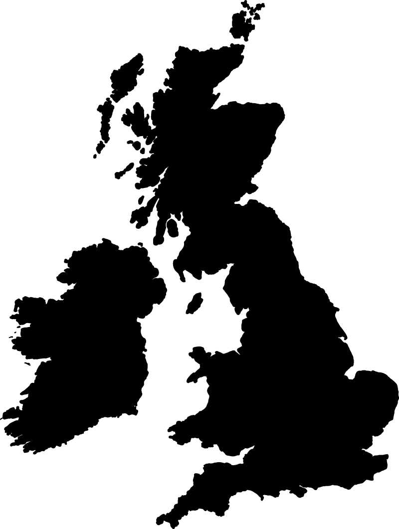 Alfombra vinílica mapamundi mapa de inglaterra en color - TenVinilo