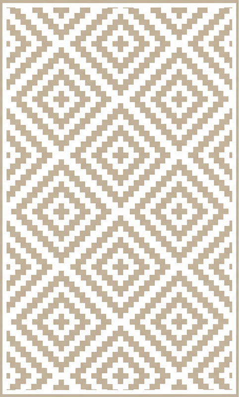 Alfombras vinílicas geometría beige claro - TenVinilo