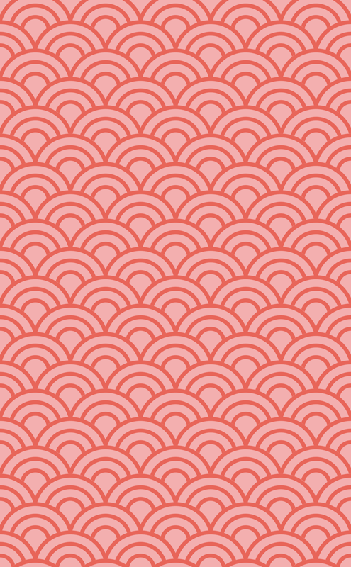 Alfombra vinílica baño coral vivo pantone - TenVinilo