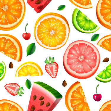 Alfombra vinílica cocina vinilo frutas cenefa - TenVinilo