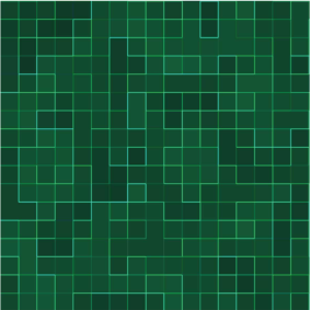 Alfombra vinílica cocina mosaico verde brillante - TenVinilo