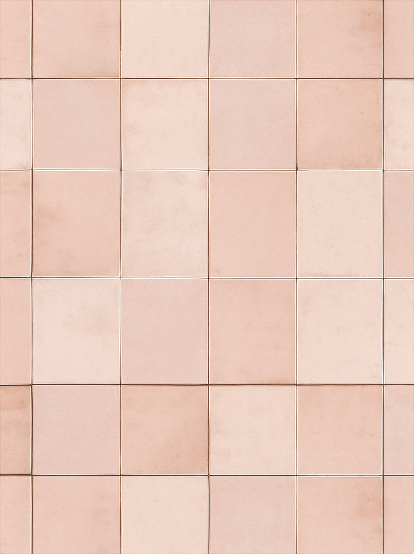 Alfombra vinílica cocina patrón de baldosas rosas - TenVinilo