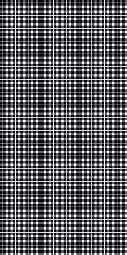 Alfombra vinílica oficina cuadro vichy blanco y negro - TenVinilo