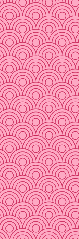 Alfombra vinílica dormitorio forma rosa claro y oscuro - TenVinilo