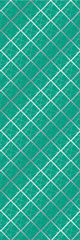 Alfombra vinílica dormitorio efecto azulejos verdes - TenVinilo