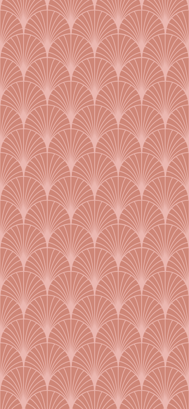 Alfombra vinílica vintage patrón de palmeras rosa oro - TenVinilo