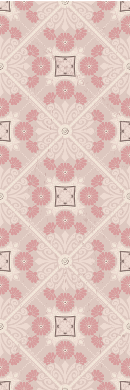 Alfombra vinílica vintage en tonos pastel vintage - TenVinilo