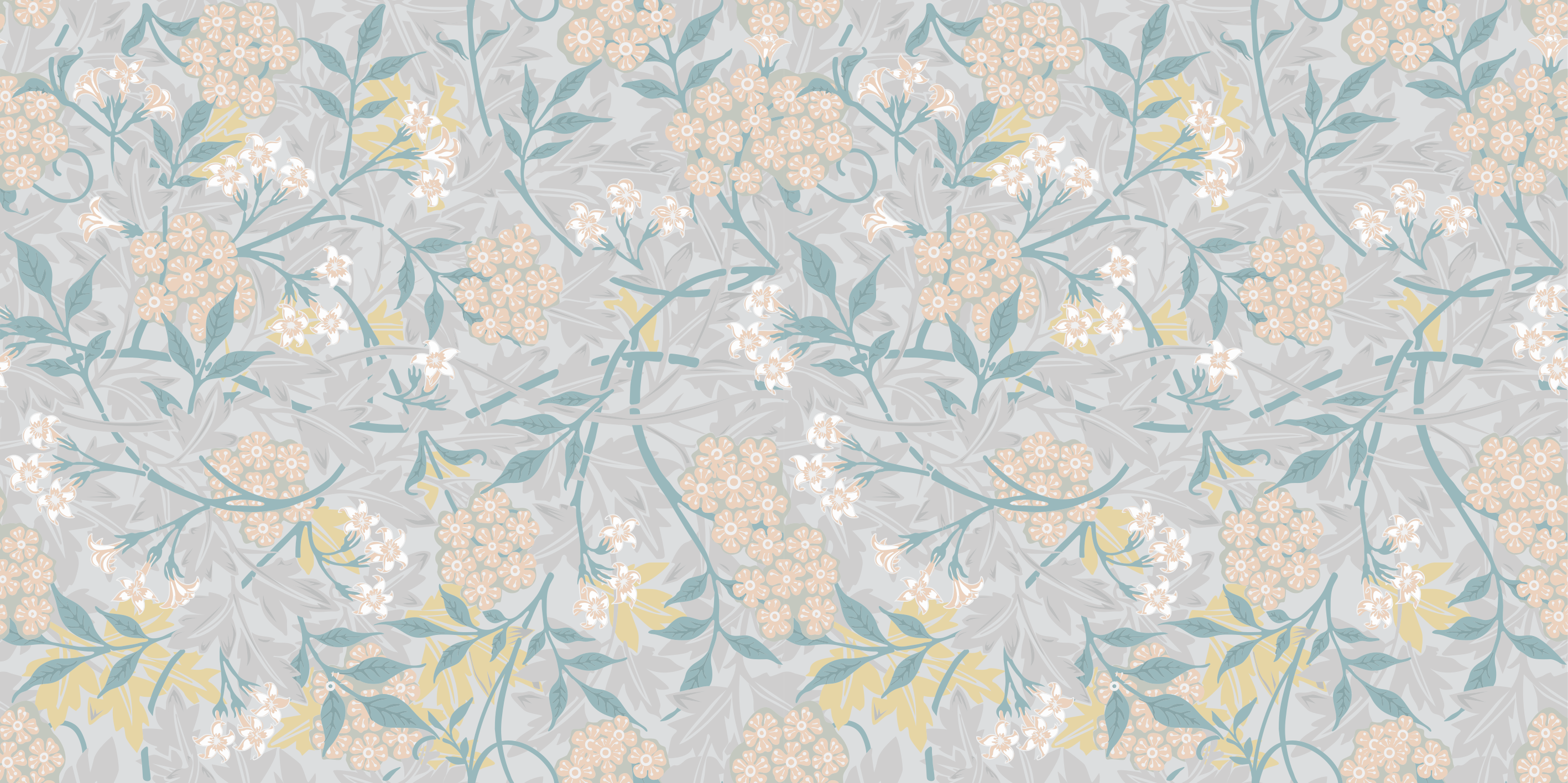 Alfombra vinílica vintage patrón floral elegante 80's - TenVinilo