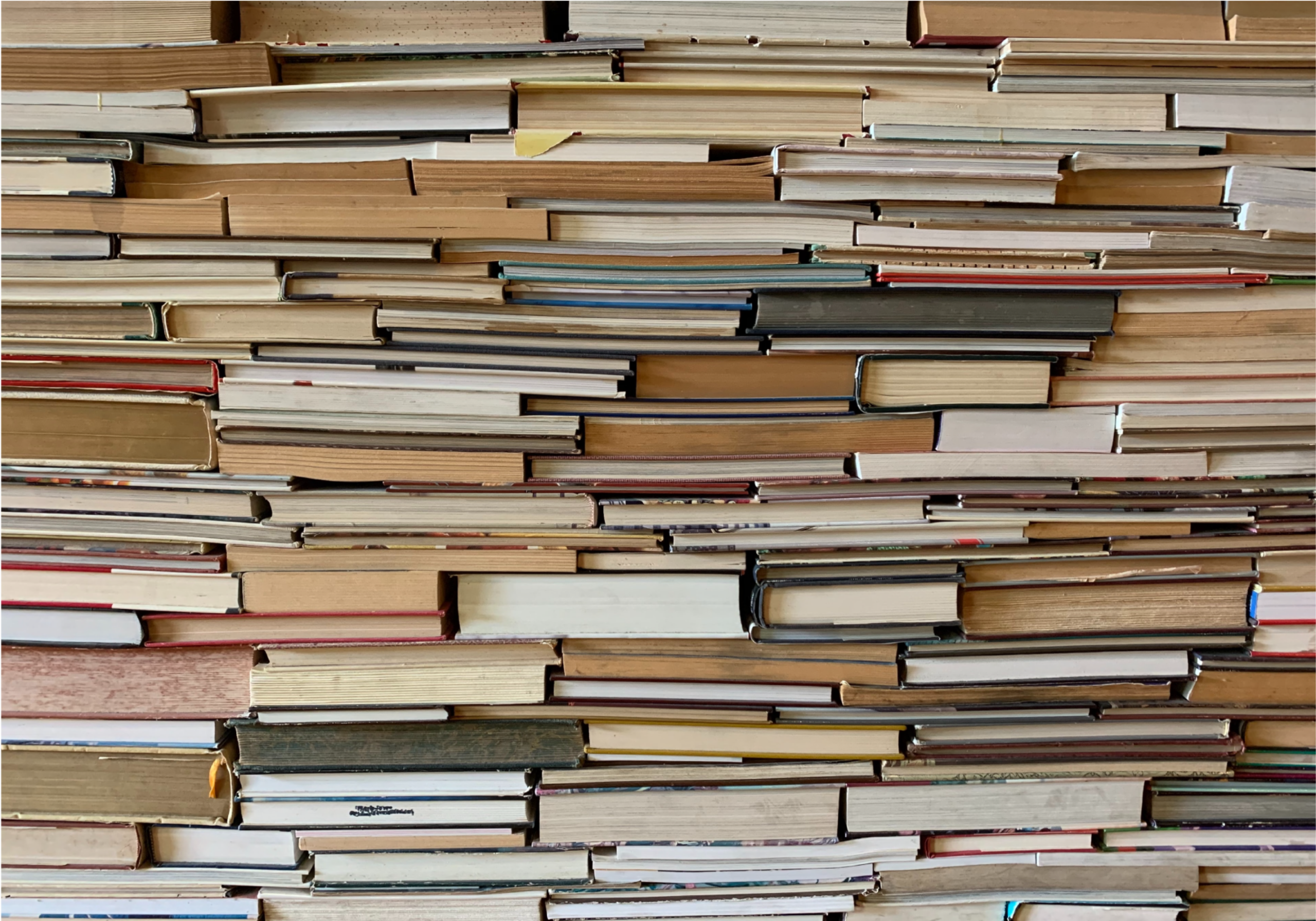 Alfombra vinílica vintage libros apilados - TenVinilo