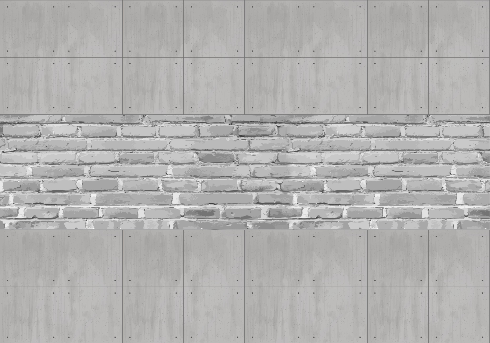 Alfombra vinílica gris paneles de hormigón - TenVinilo