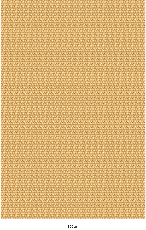 Alfombra vinílica beige textura de mimbre - TenVinilo