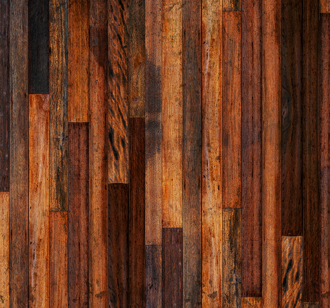 Alfombra vinílica exterior tablones de madera rústica - TenVinilo