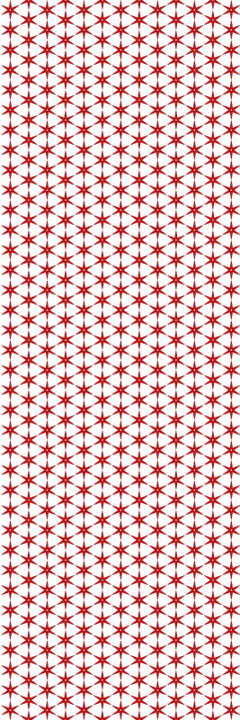 Alfombra vinílica roja estrellas rojas de corea - TenVinilo